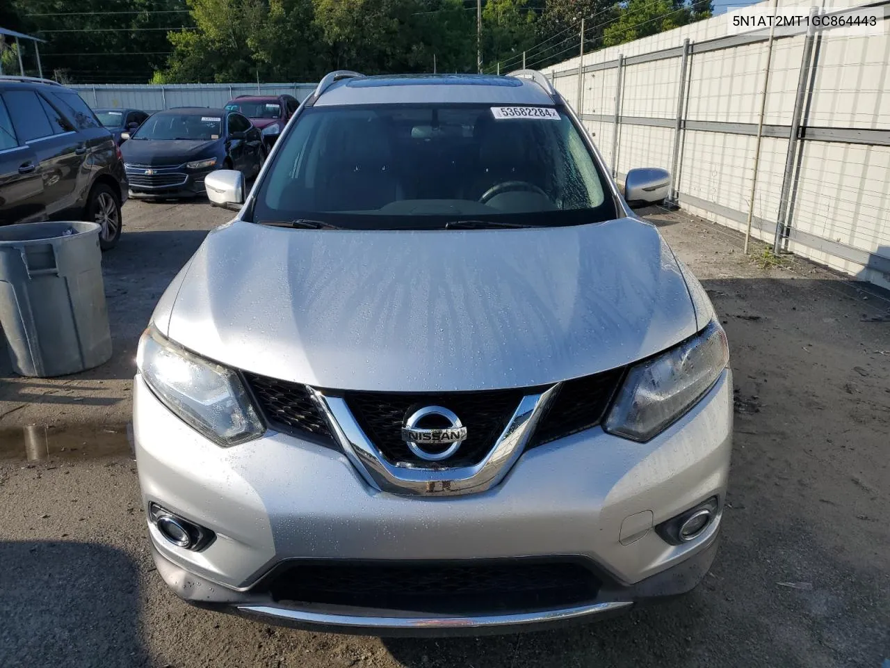 2016 Nissan Rogue S VIN: 5N1AT2MT1GC864443 Lot: 53682284