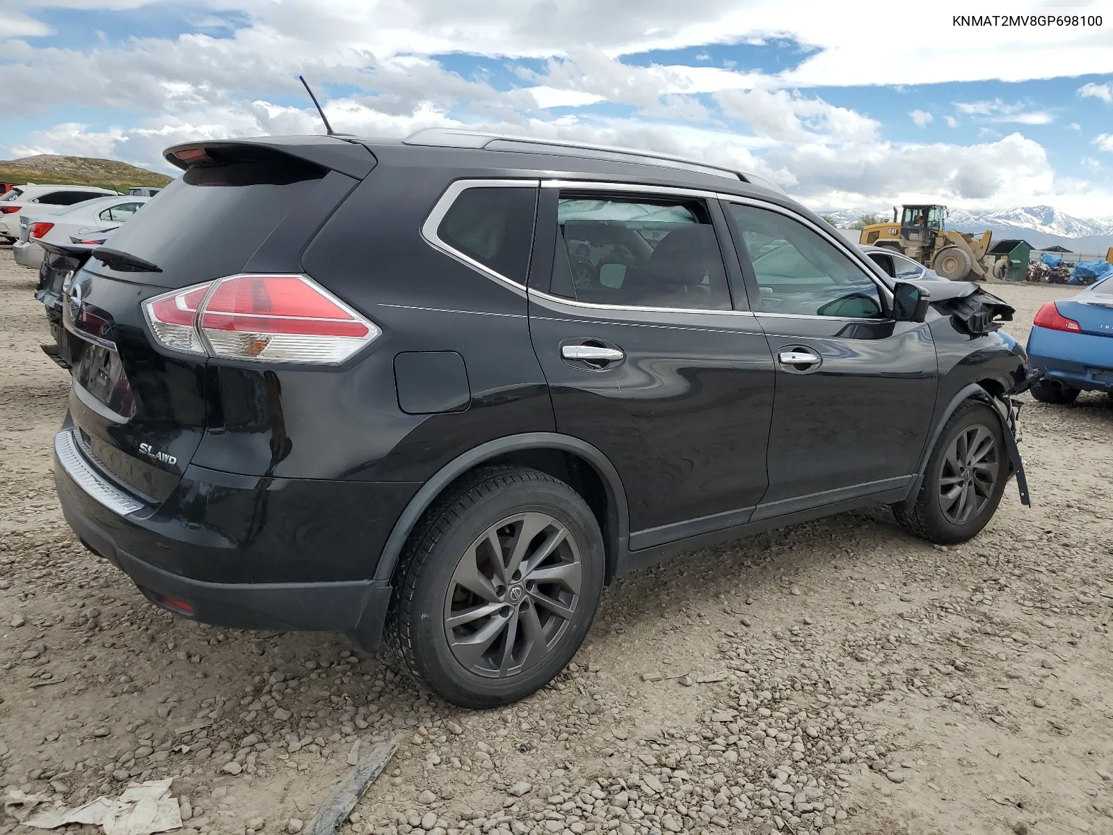 2016 Nissan Rogue S VIN: KNMAT2MV8GP698100 Lot: 53883094