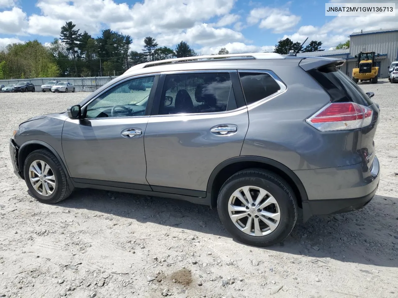 2016 Nissan Rogue S VIN: JN8AT2MV1GW136713 Lot: 54354084