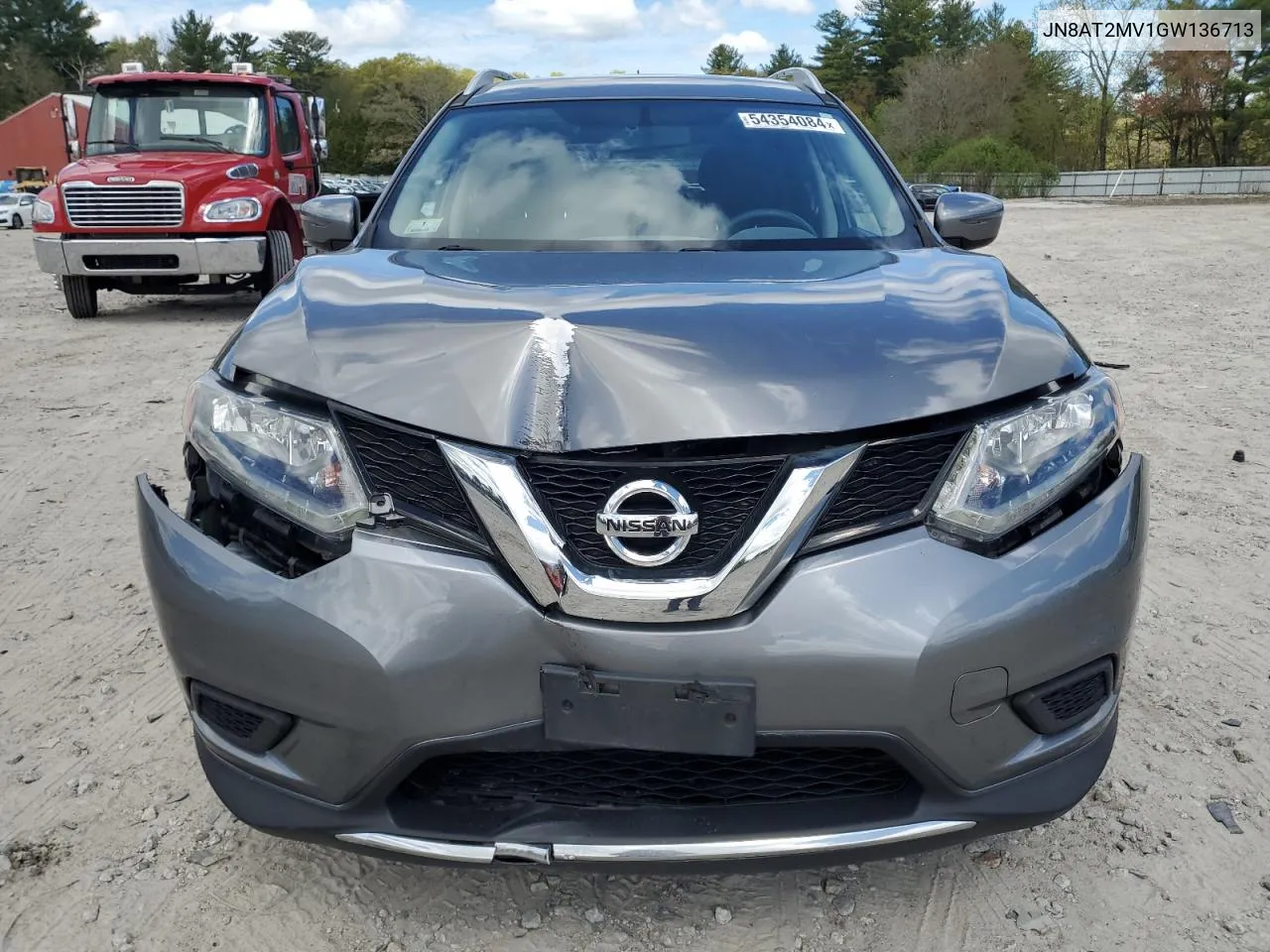 2016 Nissan Rogue S VIN: JN8AT2MV1GW136713 Lot: 54354084