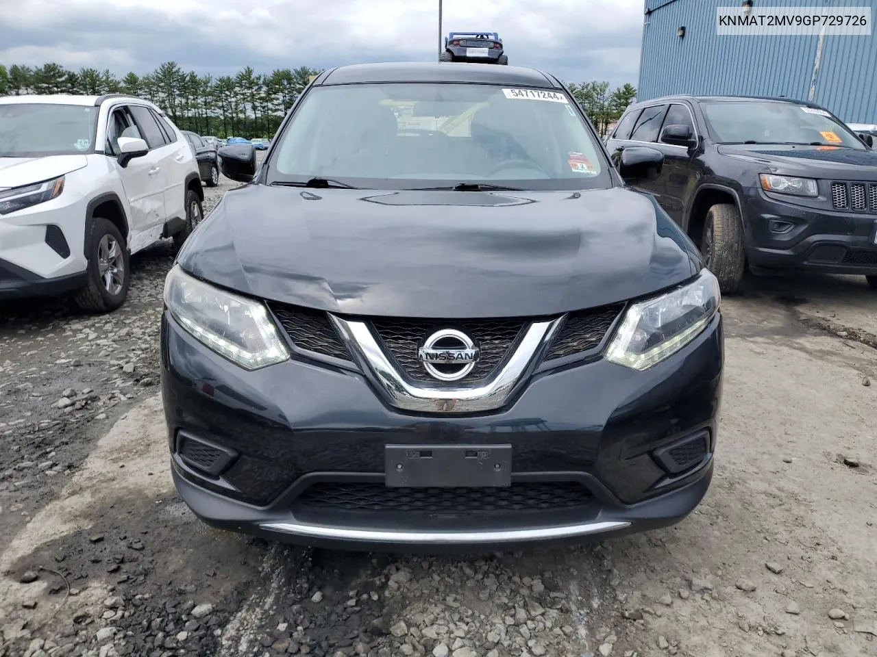 2016 Nissan Rogue S VIN: KNMAT2MV9GP729726 Lot: 54717244