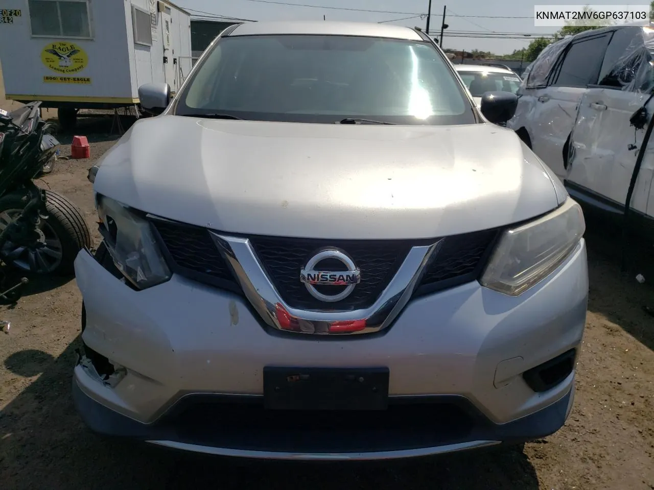 2016 Nissan Rogue S VIN: KNMAT2MV6GP637103 Lot: 55455674