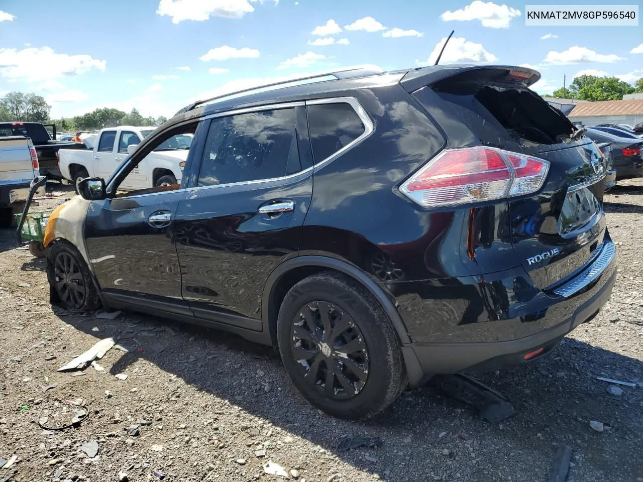 KNMAT2MV8GP596540 2016 Nissan Rogue S