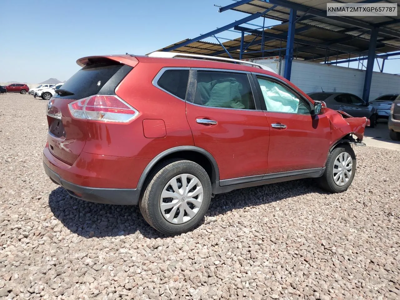 2016 Nissan Rogue S VIN: KNMAT2MTXGP657787 Lot: 57776544