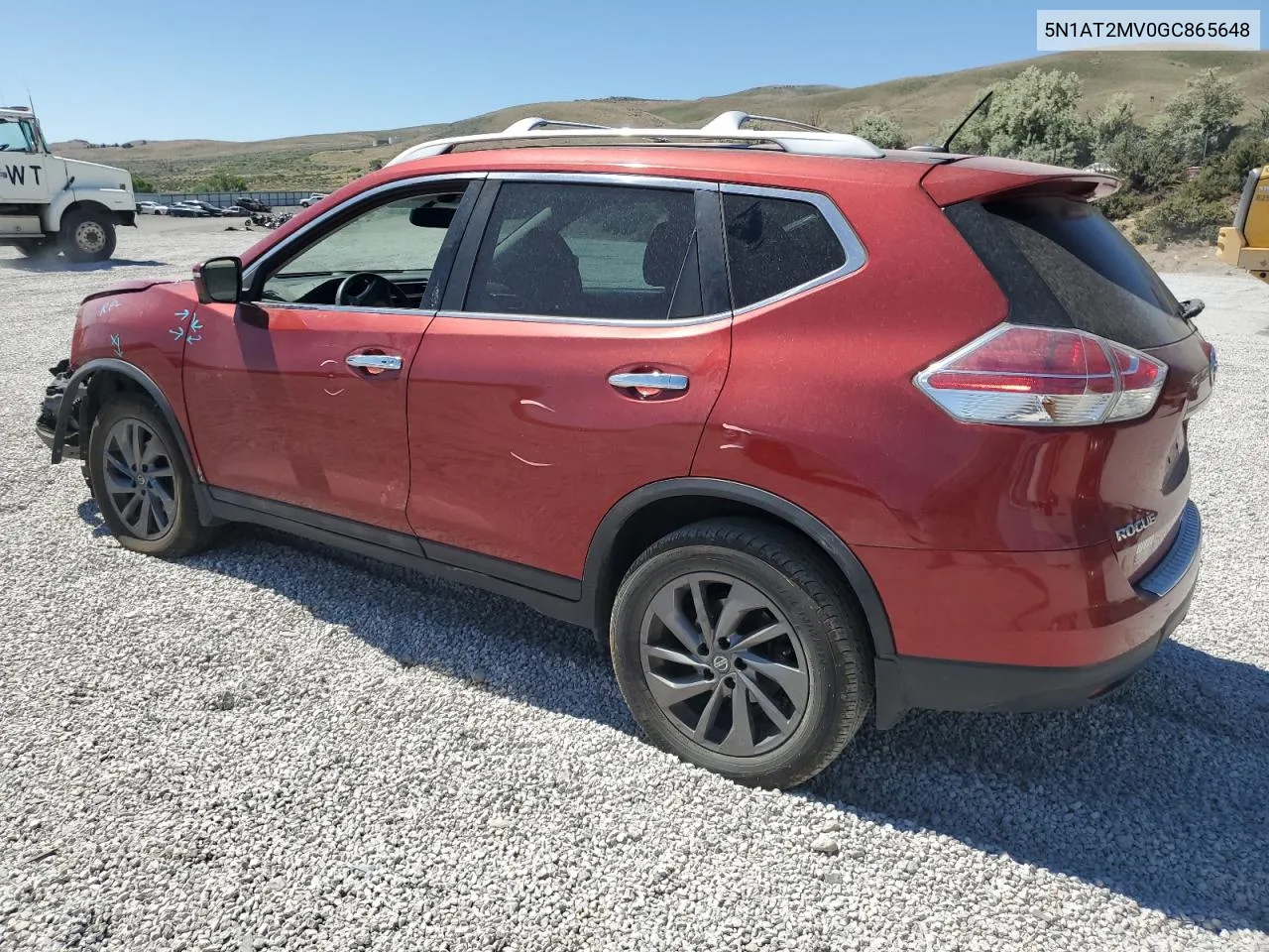 5N1AT2MV0GC865648 2016 Nissan Rogue S