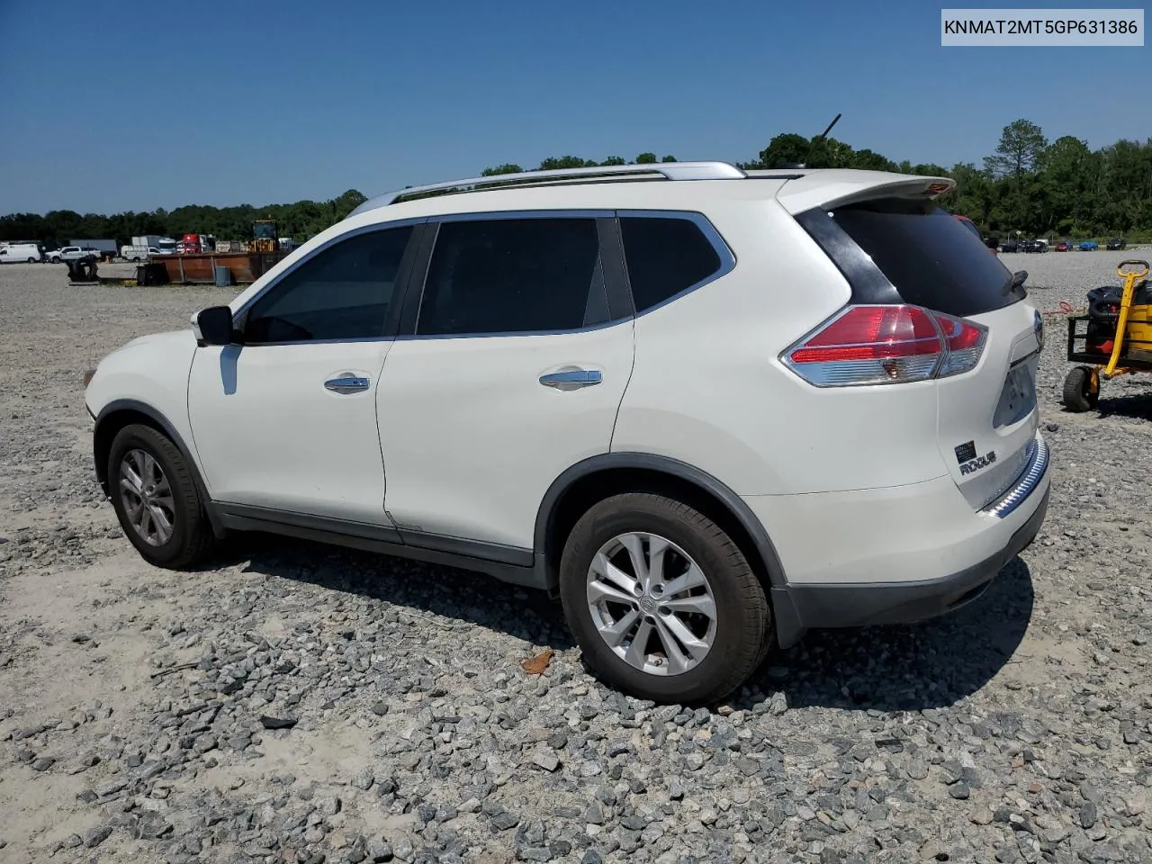 2016 Nissan Rogue S VIN: KNMAT2MT5GP631386 Lot: 59173414