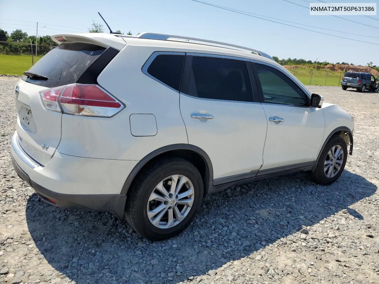 2016 Nissan Rogue S VIN: KNMAT2MT5GP631386 Lot: 59173414