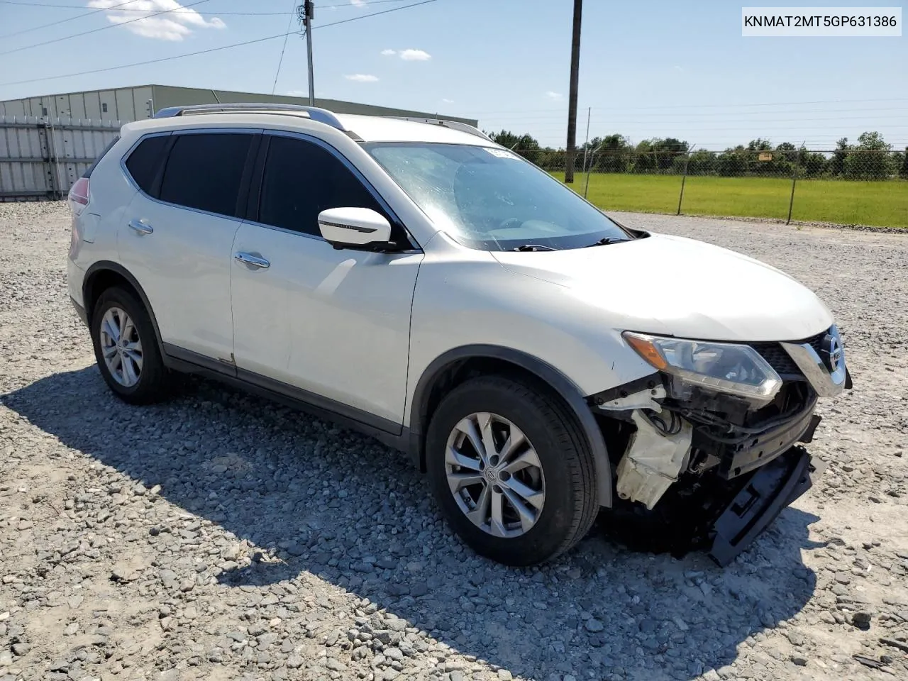 2016 Nissan Rogue S VIN: KNMAT2MT5GP631386 Lot: 59173414