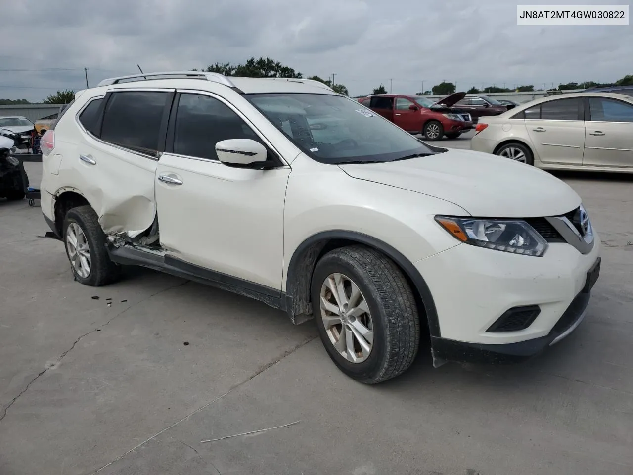 2016 Nissan Rogue S VIN: JN8AT2MT4GW030822 Lot: 59589804