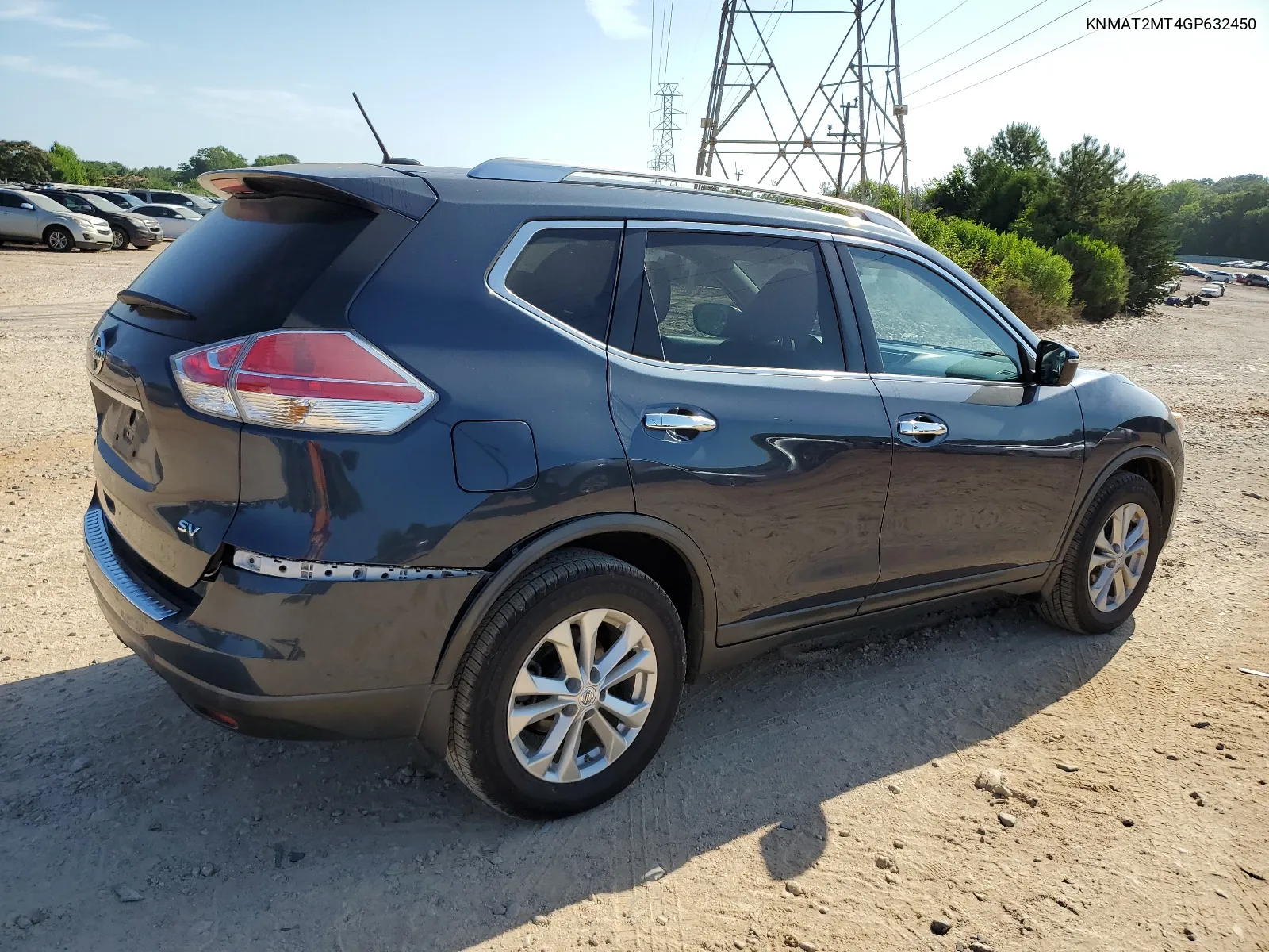 2016 Nissan Rogue S VIN: KNMAT2MT4GP632450 Lot: 59878384