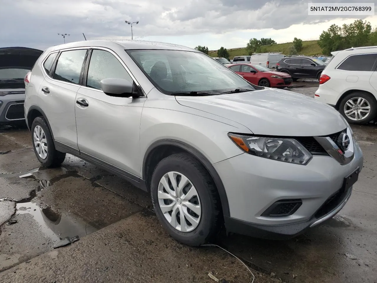 2016 Nissan Rogue S VIN: 5N1AT2MV2GC768399 Lot: 59926894