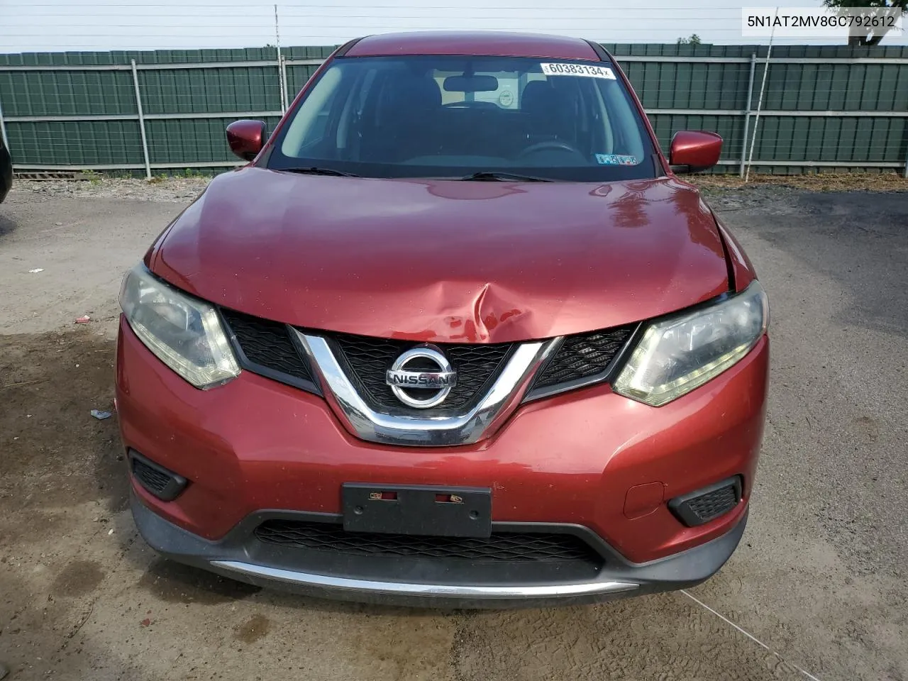 5N1AT2MV8GC792612 2016 Nissan Rogue S