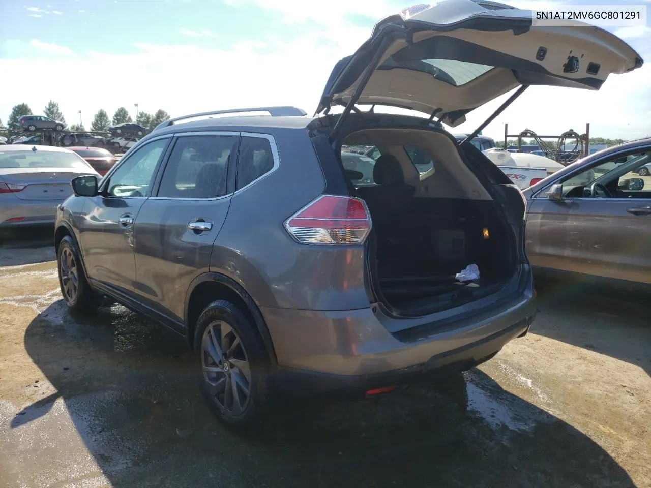 2016 Nissan Rogue S VIN: 5N1AT2MV6GC801291 Lot: 60740024