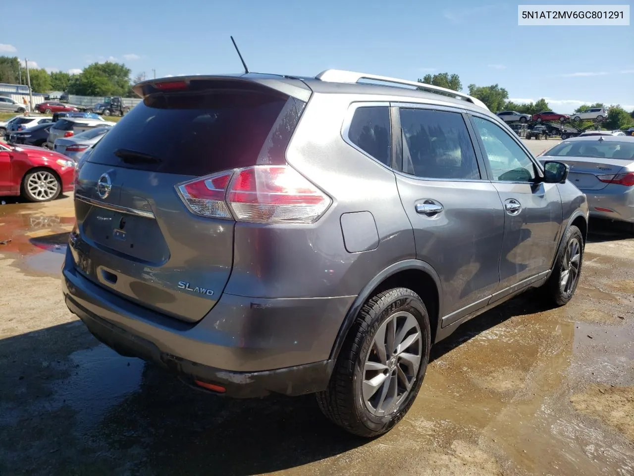 2016 Nissan Rogue S VIN: 5N1AT2MV6GC801291 Lot: 60740024