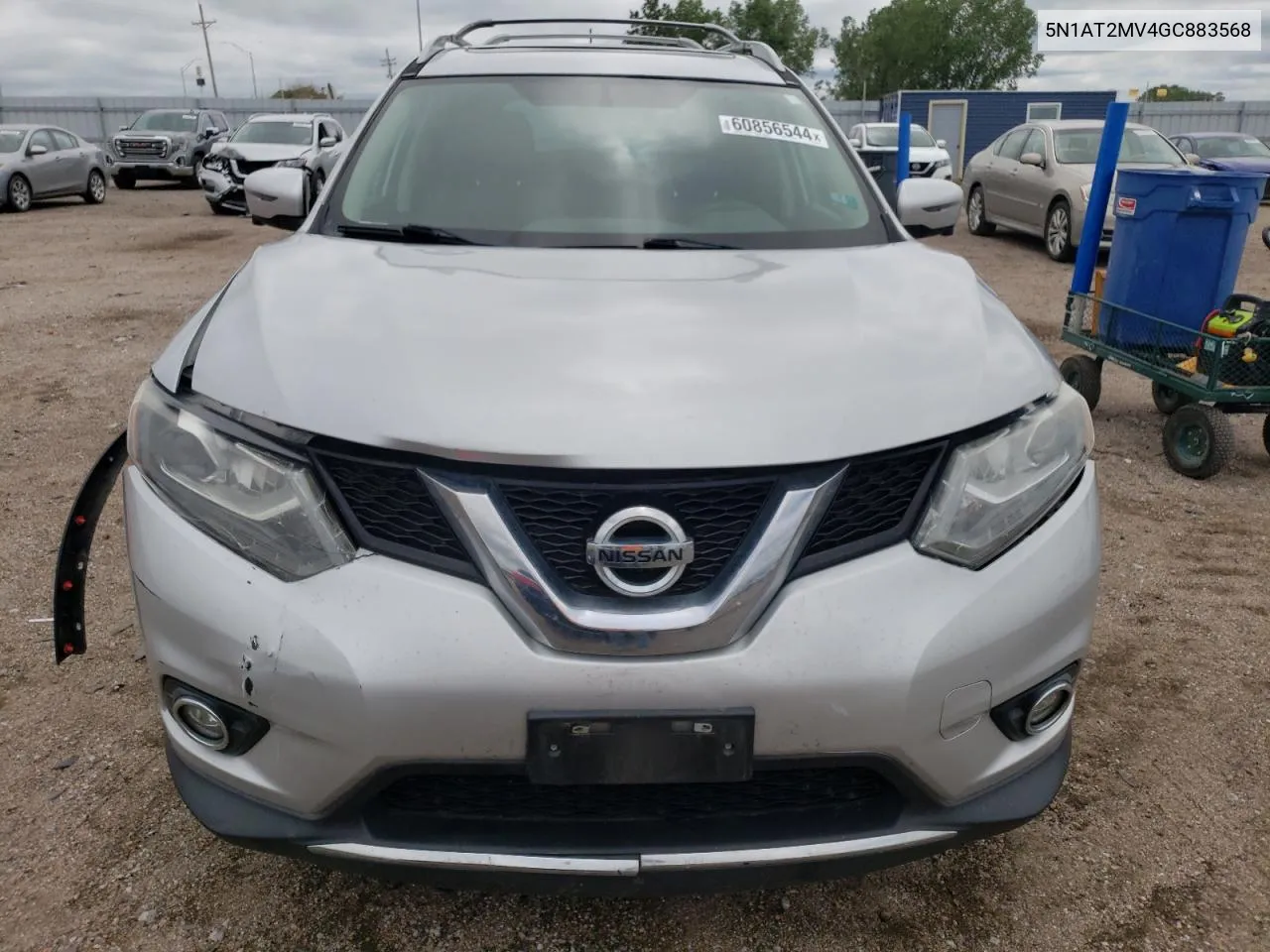 2016 Nissan Rogue S VIN: 5N1AT2MV4GC883568 Lot: 60856544