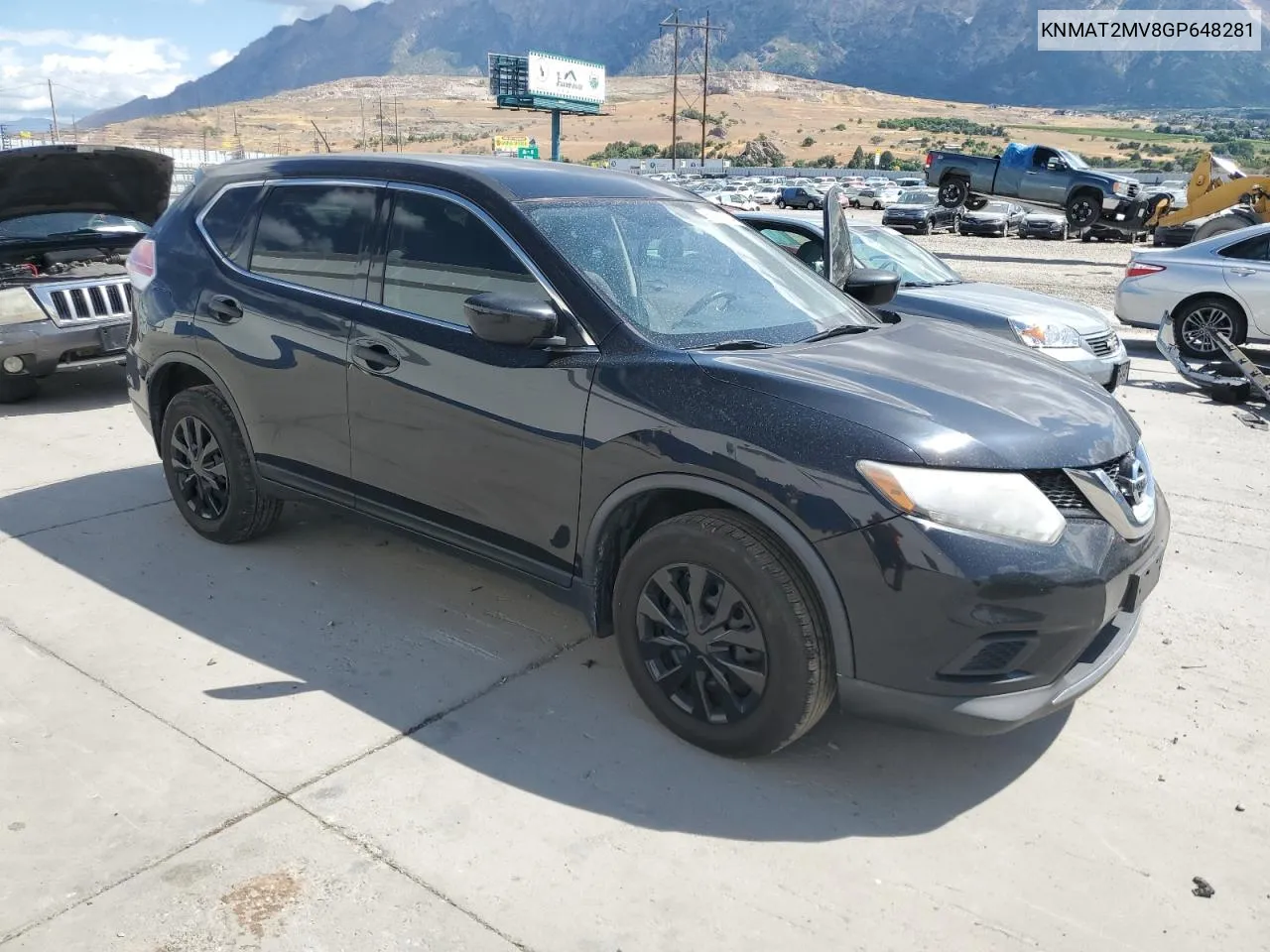 2016 Nissan Rogue S VIN: KNMAT2MV8GP648281 Lot: 60873804