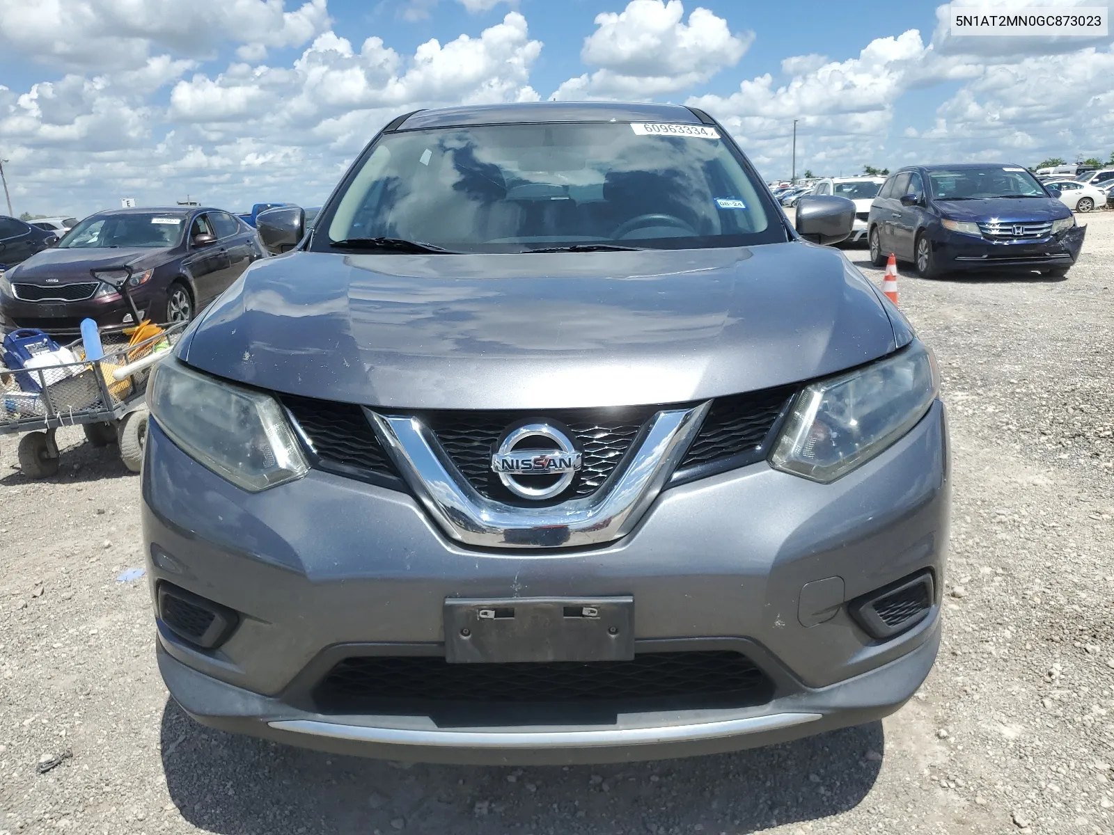 2016 Nissan Rogue S VIN: 5N1AT2MN0GC873023 Lot: 60963334