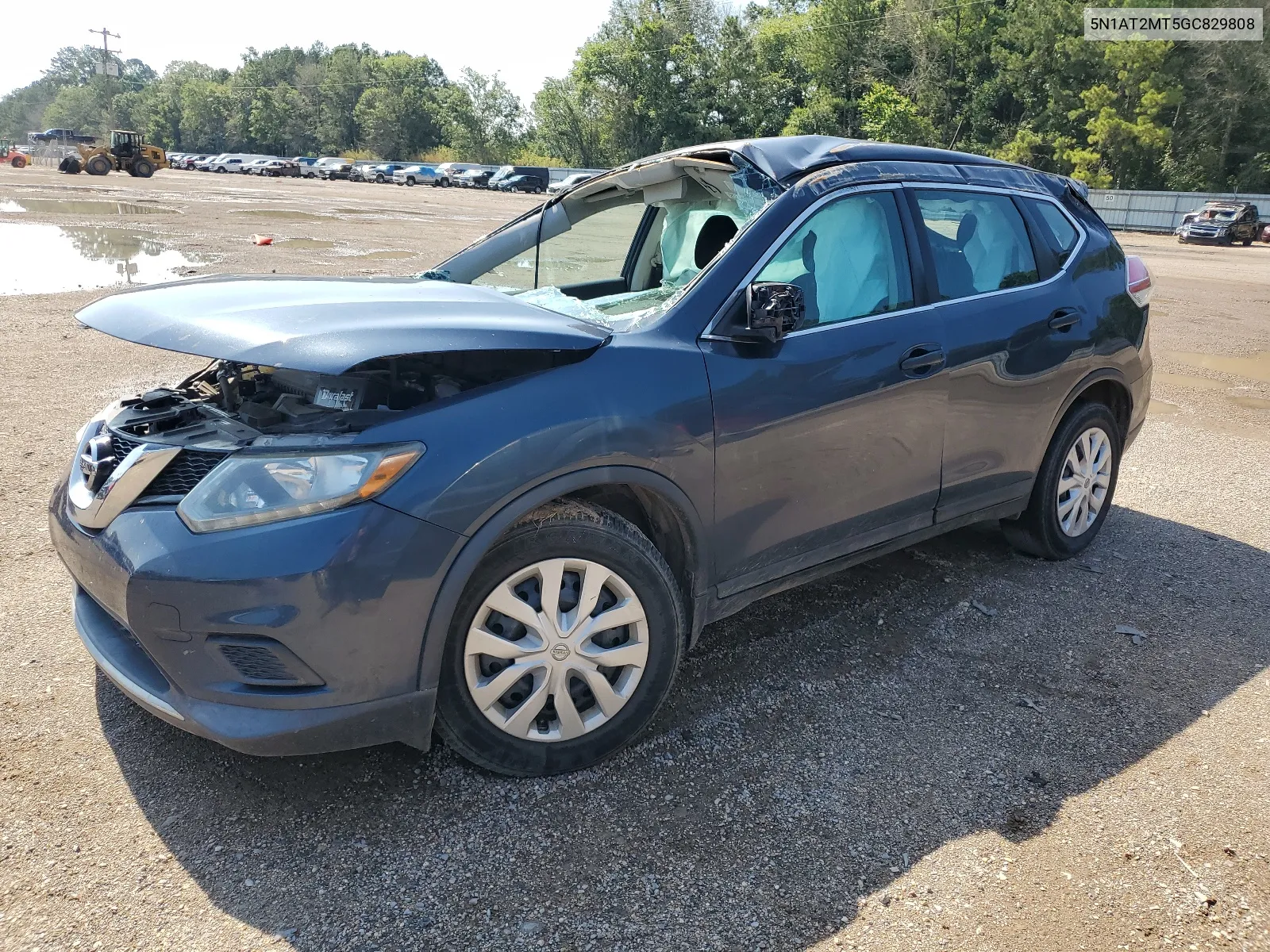 2016 Nissan Rogue S VIN: 5N1AT2MT5GC829808 Lot: 61144984