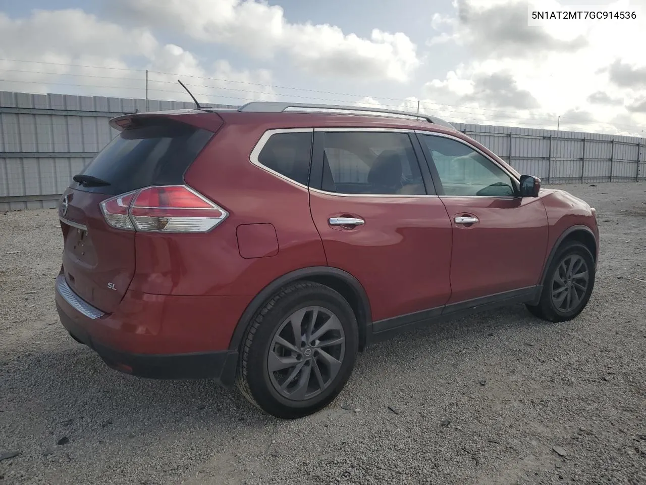 2016 Nissan Rogue S VIN: 5N1AT2MT7GC914536 Lot: 61335604