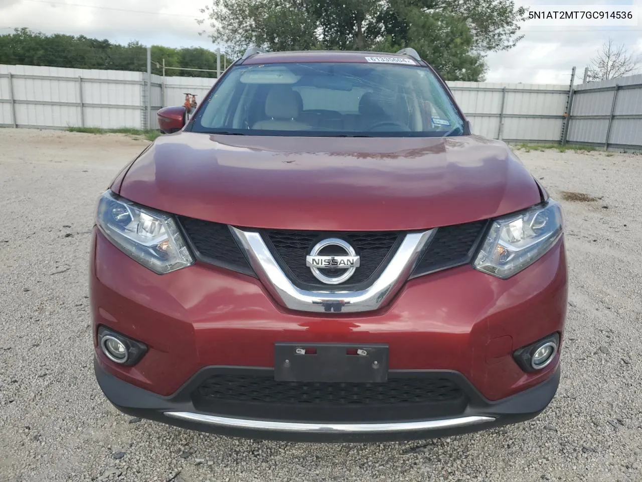 5N1AT2MT7GC914536 2016 Nissan Rogue S