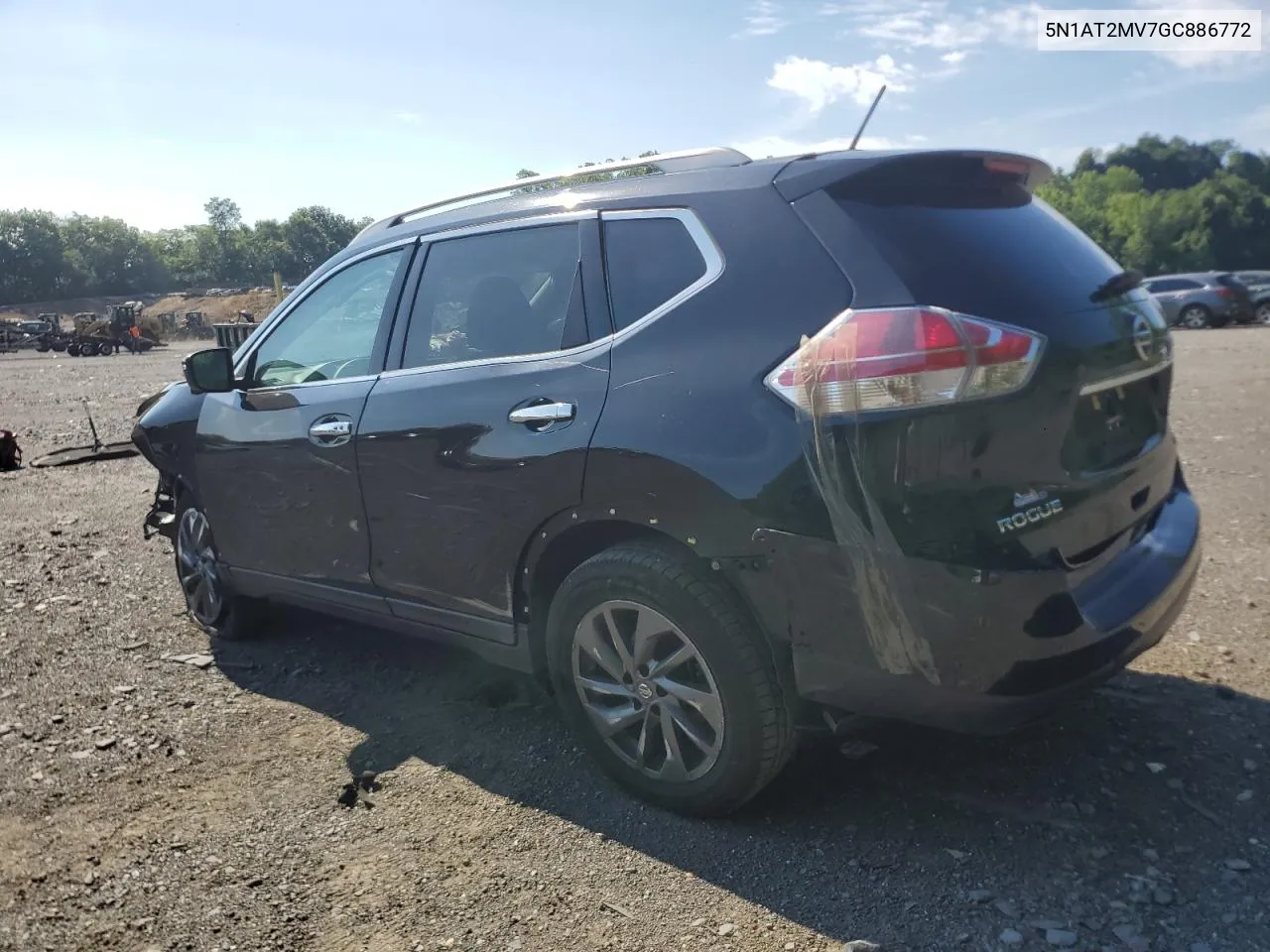 2016 Nissan Rogue S VIN: 5N1AT2MV7GC886772 Lot: 61632024