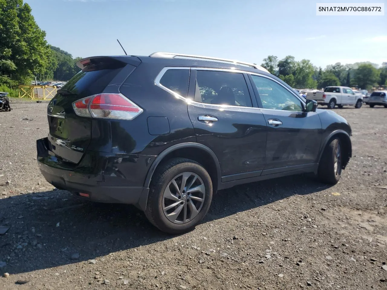 2016 Nissan Rogue S VIN: 5N1AT2MV7GC886772 Lot: 61632024