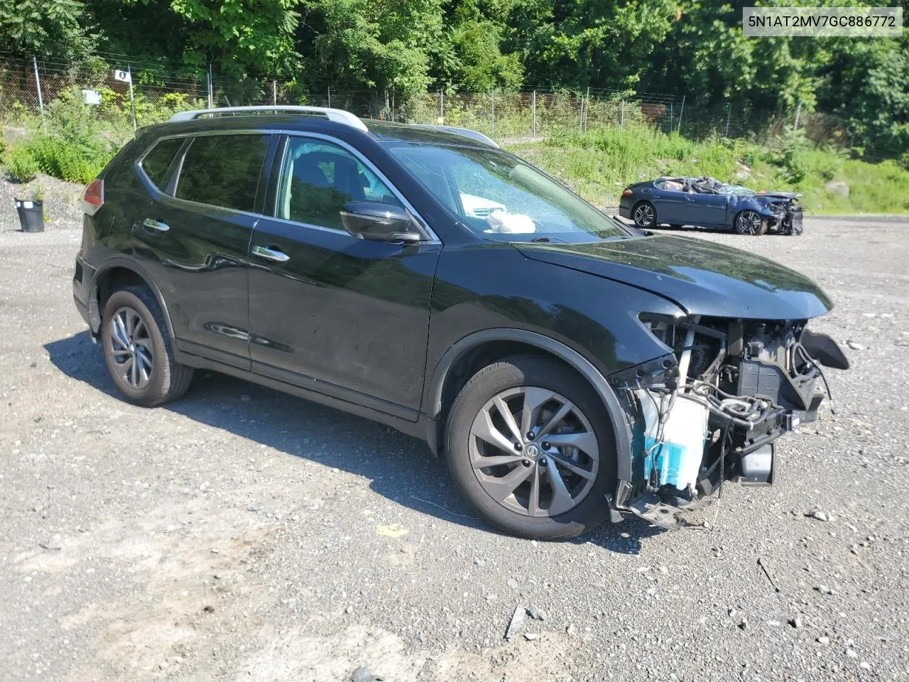 2016 Nissan Rogue S VIN: 5N1AT2MV7GC886772 Lot: 61632024