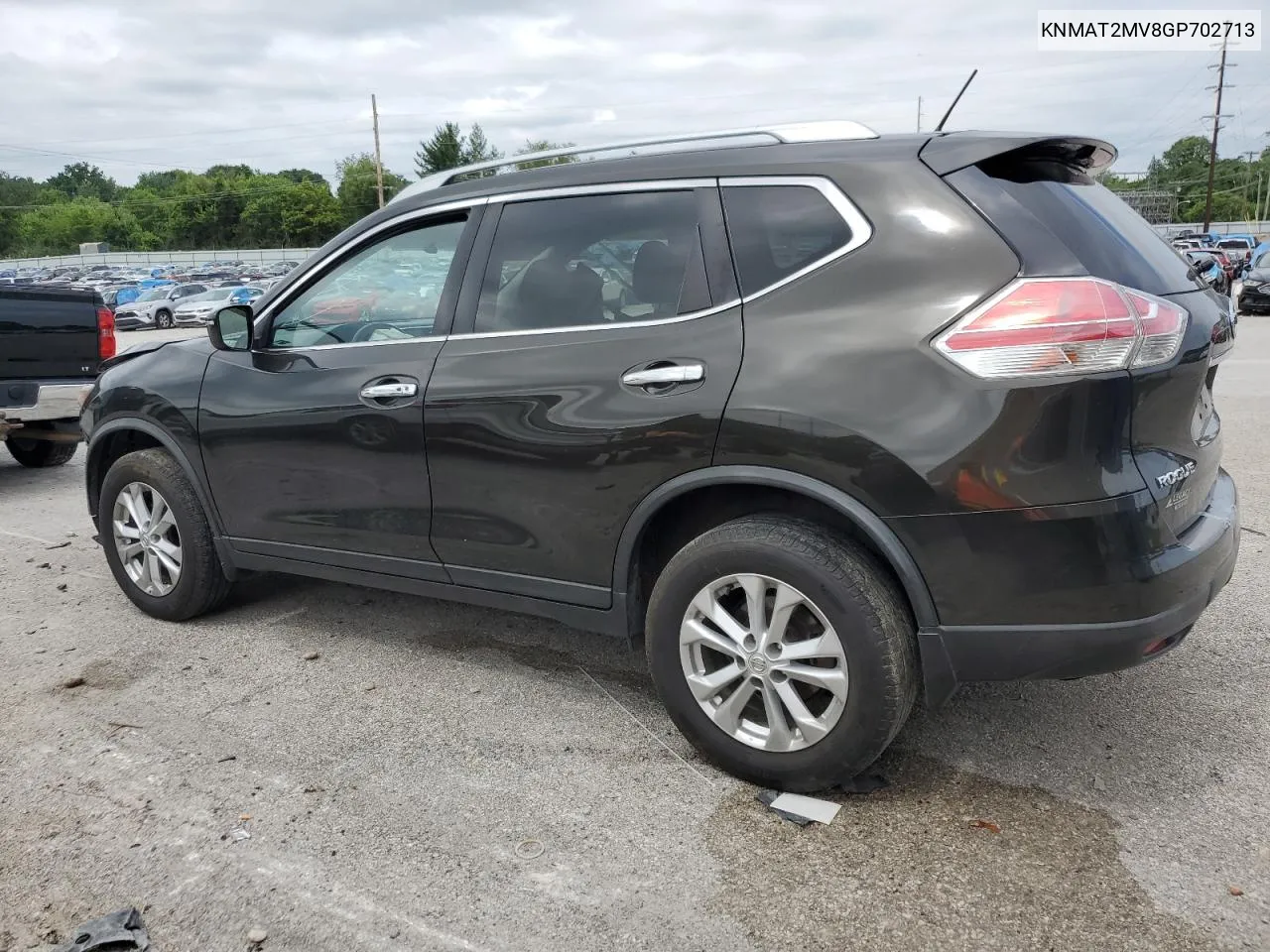 2016 Nissan Rogue S VIN: KNMAT2MV8GP702713 Lot: 61727224