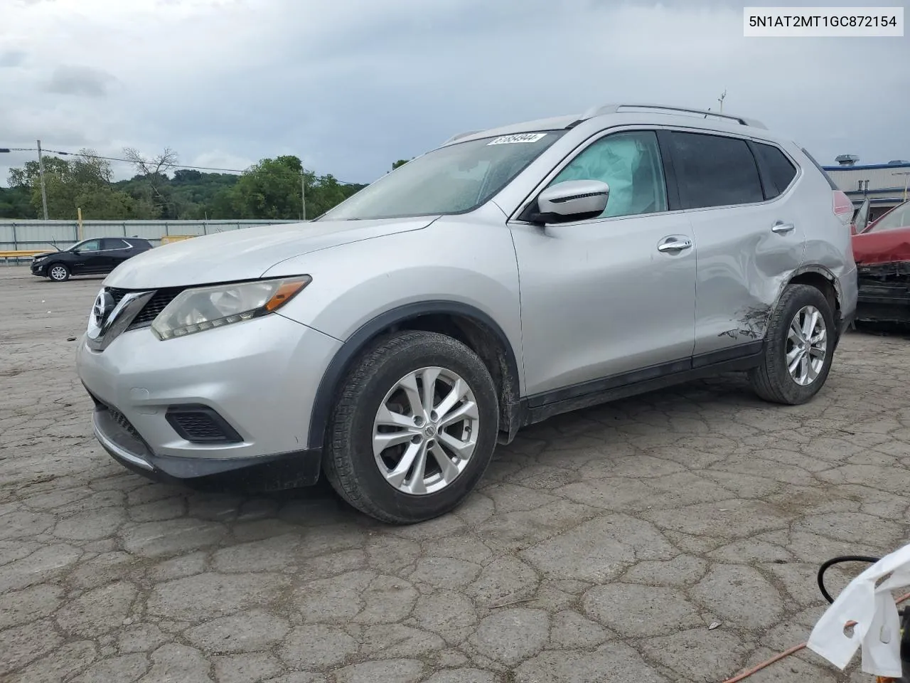 2016 Nissan Rogue S VIN: 5N1AT2MT1GC872154 Lot: 61854944