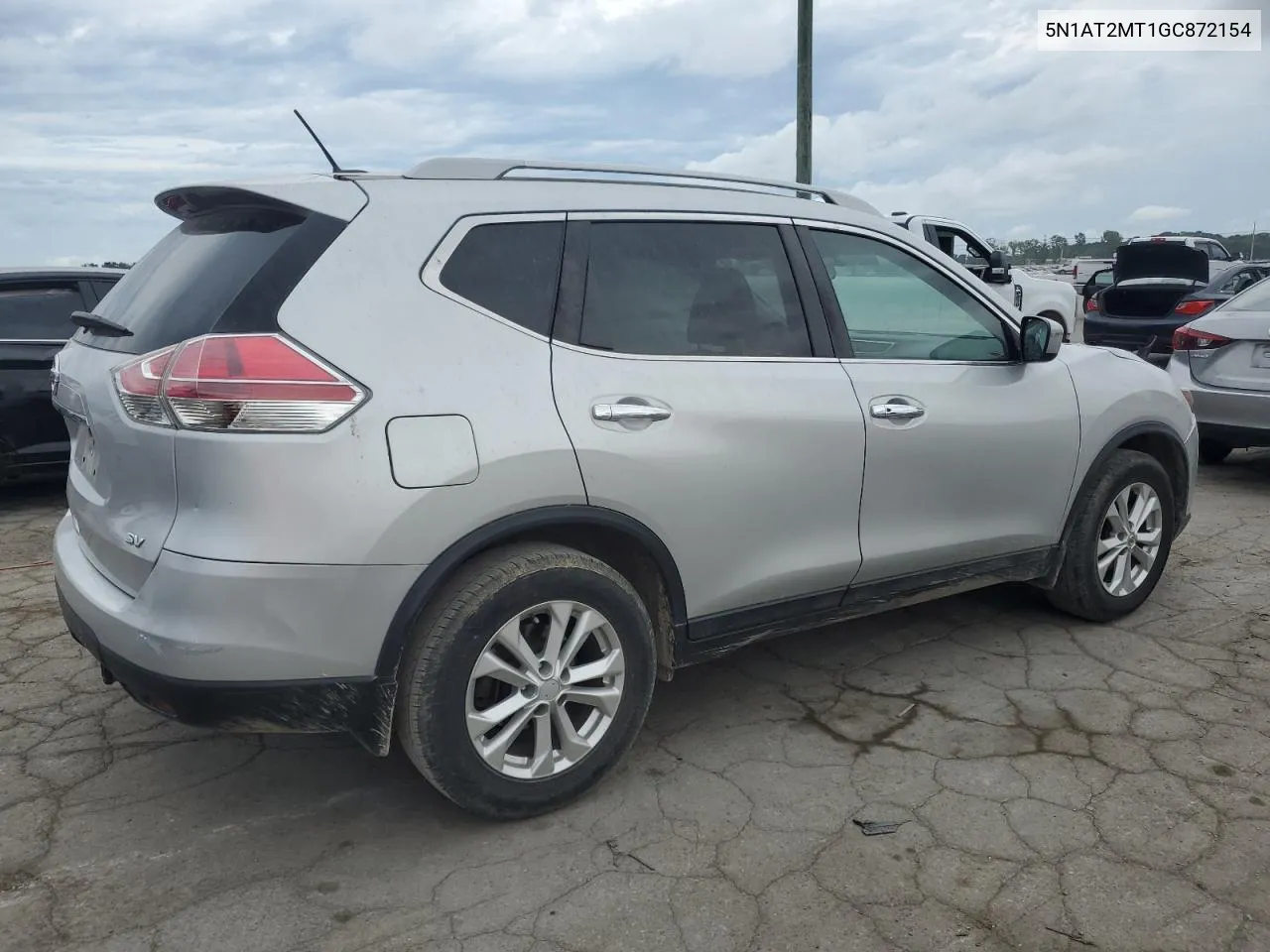 2016 Nissan Rogue S VIN: 5N1AT2MT1GC872154 Lot: 61854944