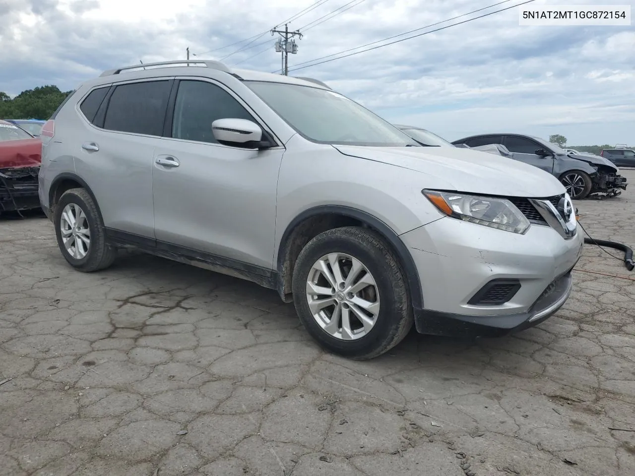 2016 Nissan Rogue S VIN: 5N1AT2MT1GC872154 Lot: 61854944