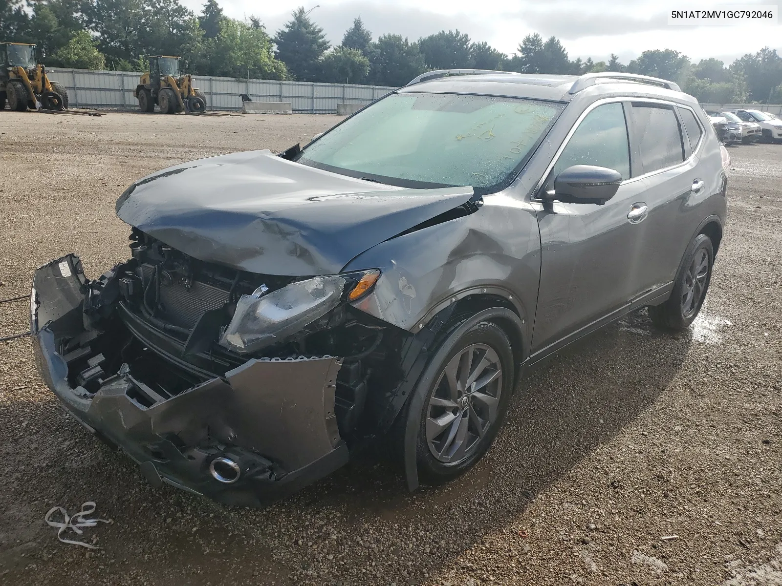 2016 Nissan Rogue S VIN: 5N1AT2MV1GC792046 Lot: 61866734