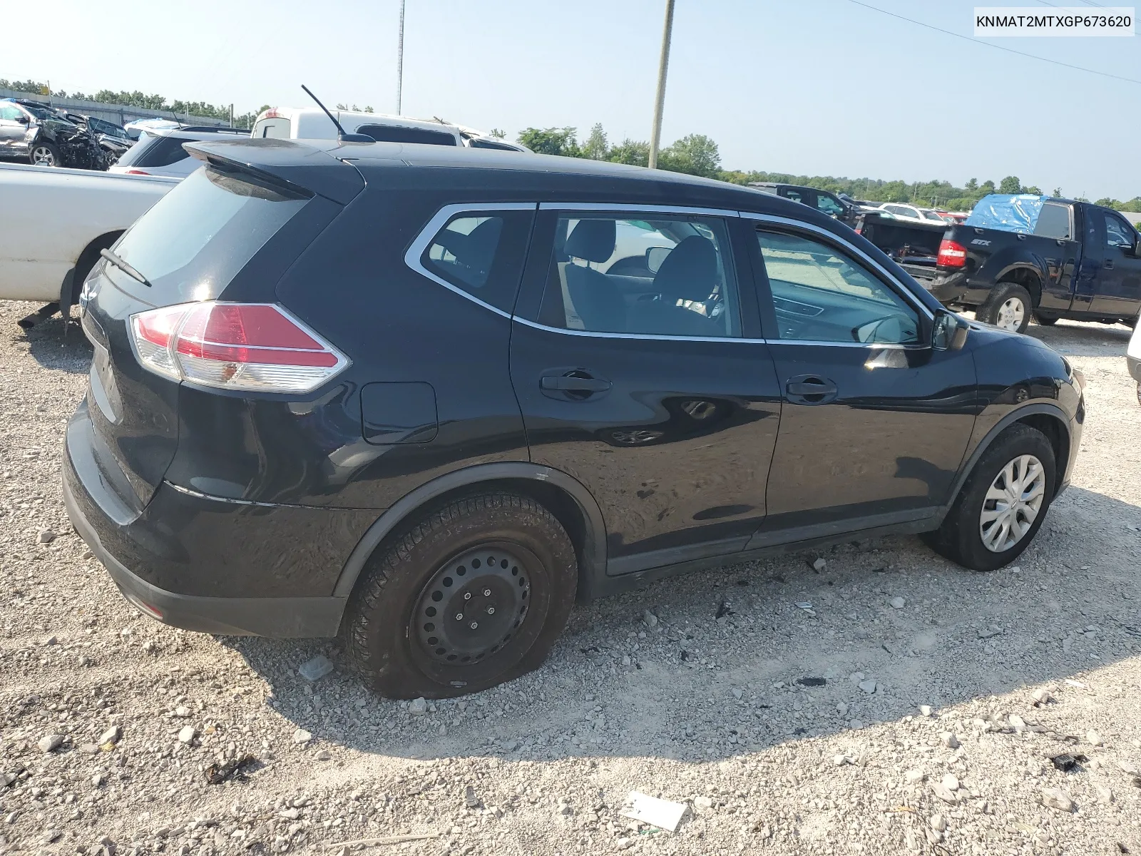 2016 Nissan Rogue S VIN: KNMAT2MTXGP673620 Lot: 62002494