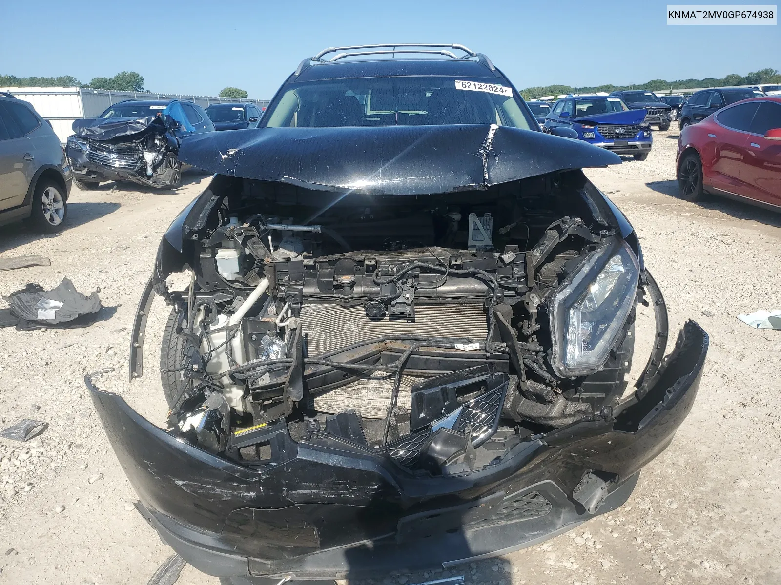 2016 Nissan Rogue S VIN: KNMAT2MV0GP674938 Lot: 62122824