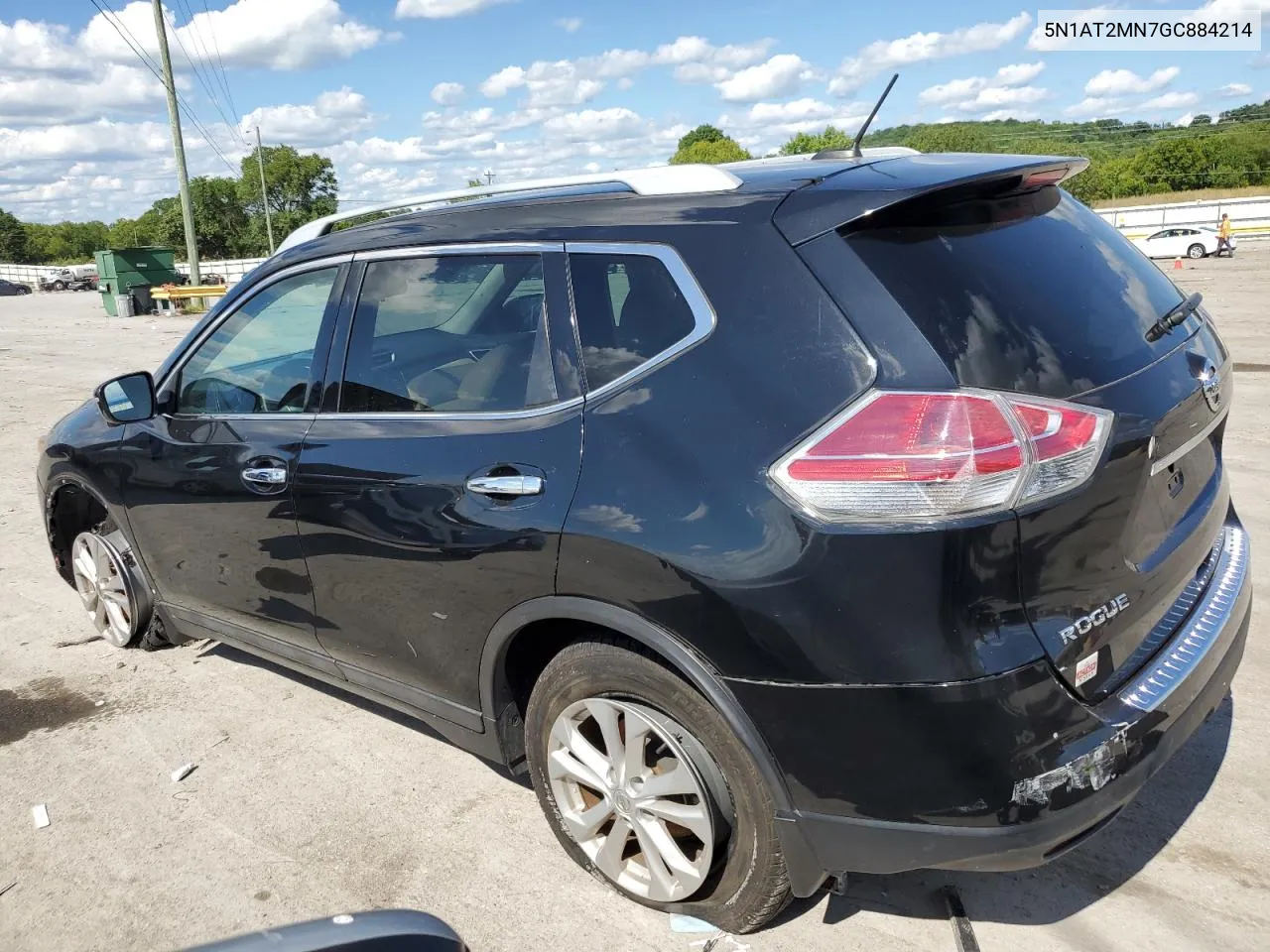 2016 Nissan Rogue S VIN: 5N1AT2MN7GC884214 Lot: 62458584