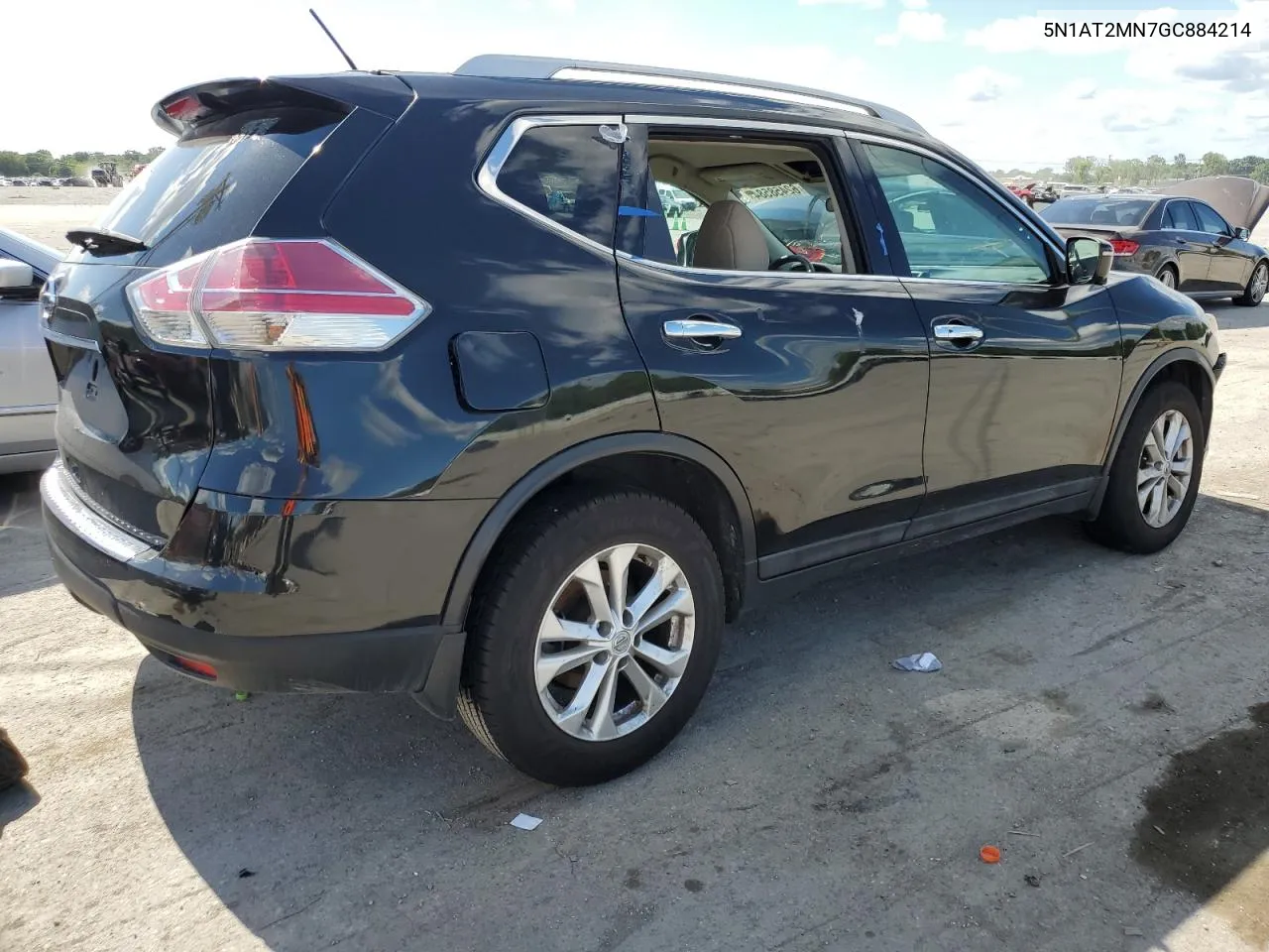 2016 Nissan Rogue S VIN: 5N1AT2MN7GC884214 Lot: 62458584