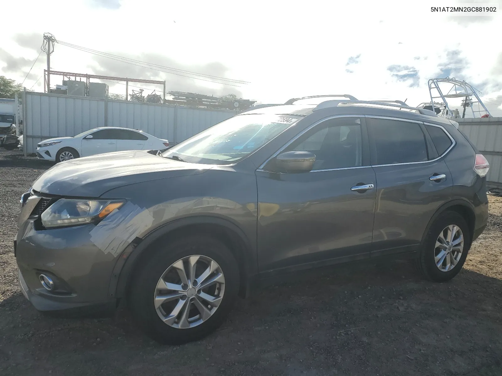 2016 Nissan Rogue S VIN: 5N1AT2MN2GC881902 Lot: 62572594