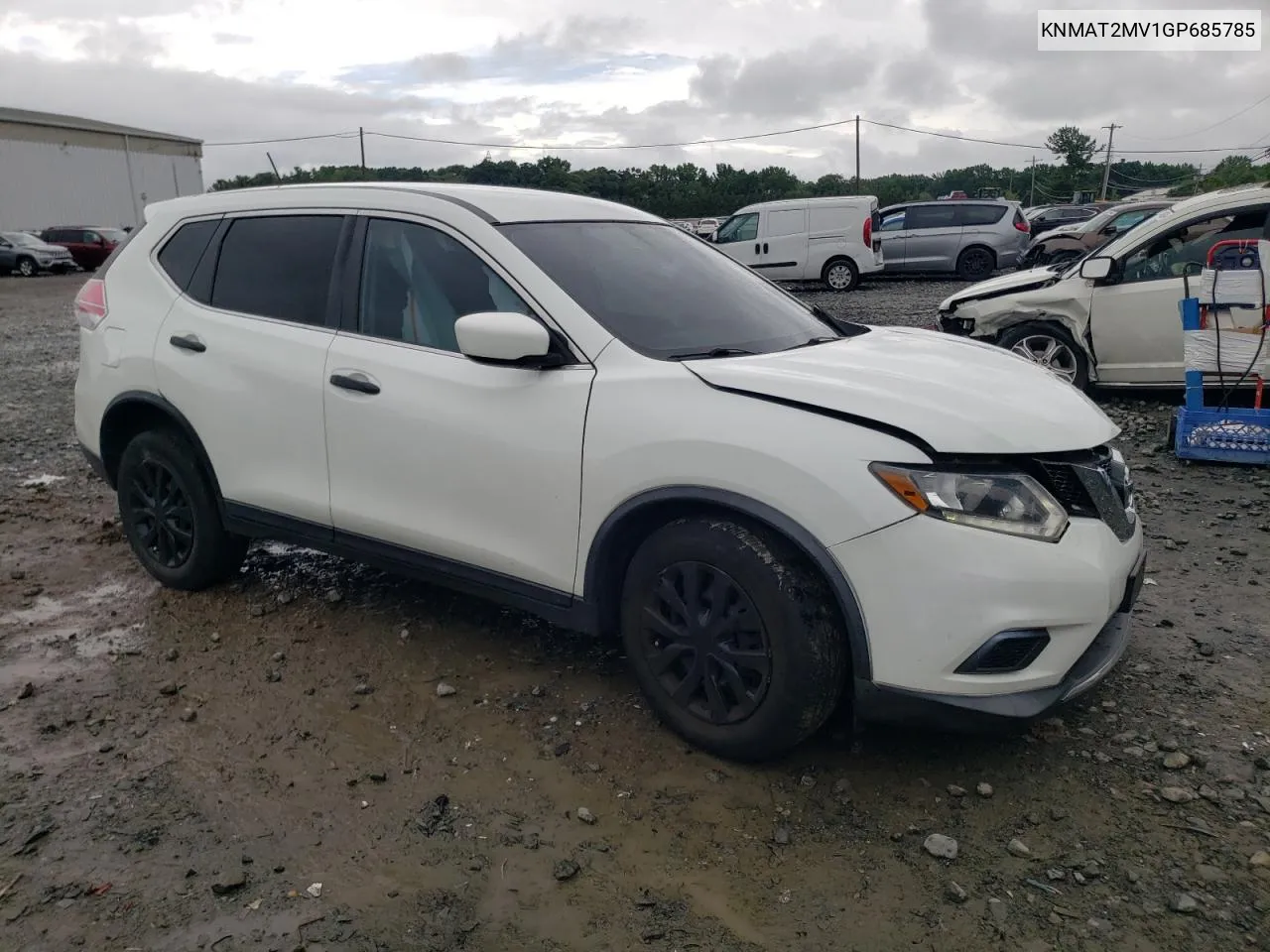 2016 Nissan Rogue S VIN: KNMAT2MV1GP685785 Lot: 63034744