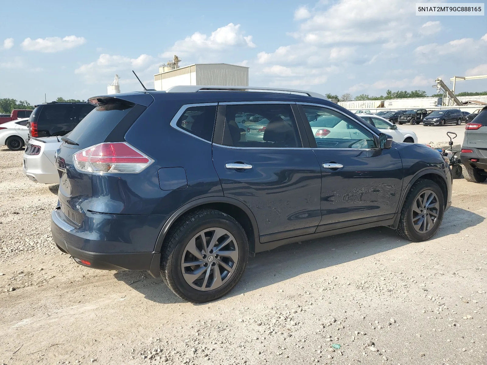 2016 Nissan Rogue S VIN: 5N1AT2MT9GC888165 Lot: 63057034