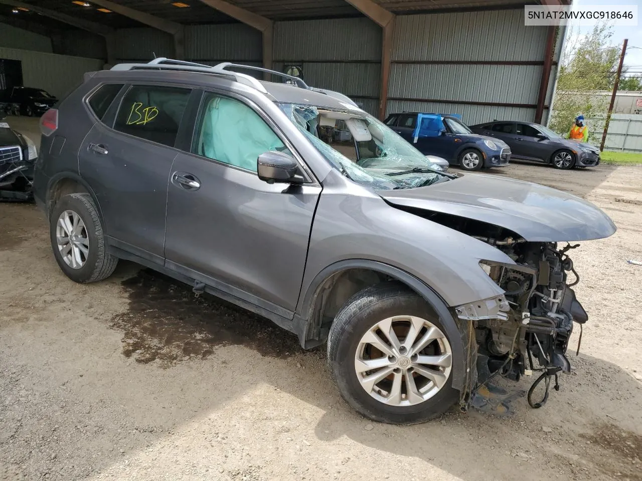 5N1AT2MVXGC918646 2016 Nissan Rogue S