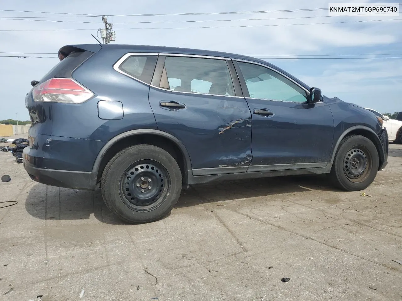 KNMAT2MT6GP690740 2016 Nissan Rogue S