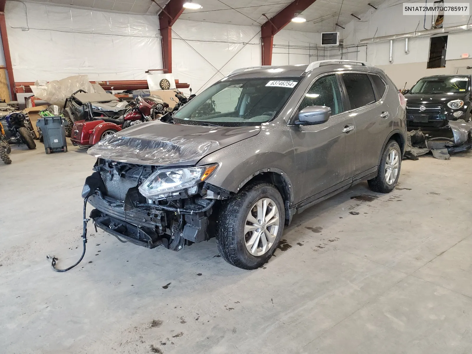 2016 Nissan Rogue S VIN: 5N1AT2MM7GC785917 Lot: 63746254