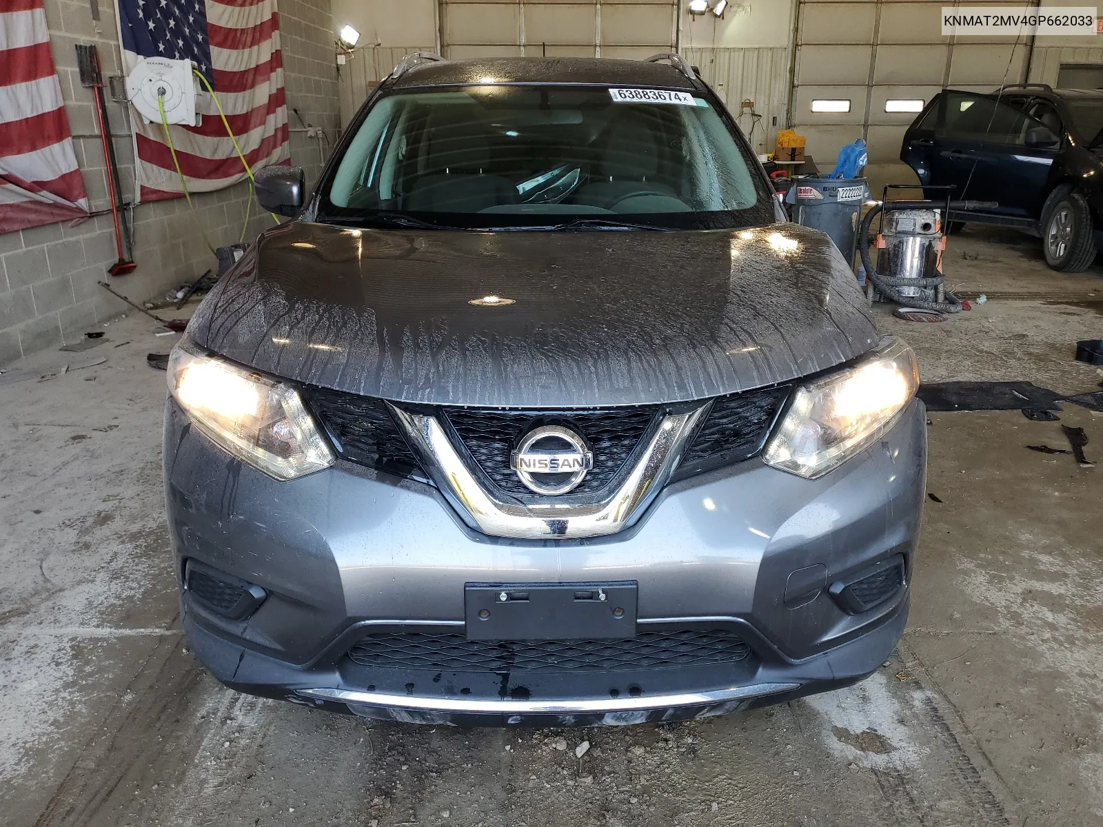 2016 Nissan Rogue S VIN: KNMAT2MV4GP662033 Lot: 63883674