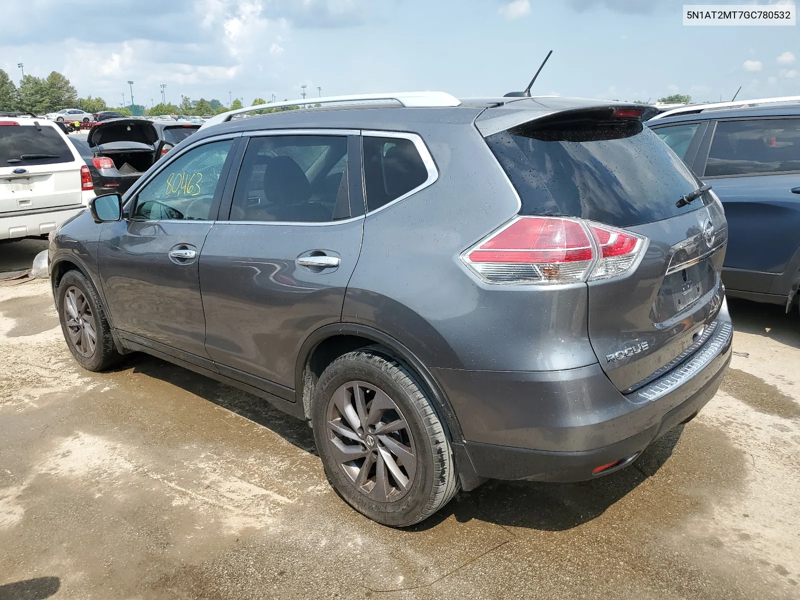 2016 Nissan Rogue S VIN: 5N1AT2MT7GC780532 Lot: 64278614