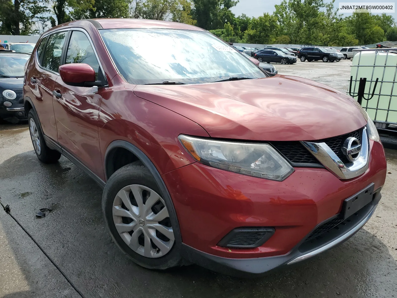 2016 Nissan Rogue S VIN: JN8AT2MT8GW000402 Lot: 64595594