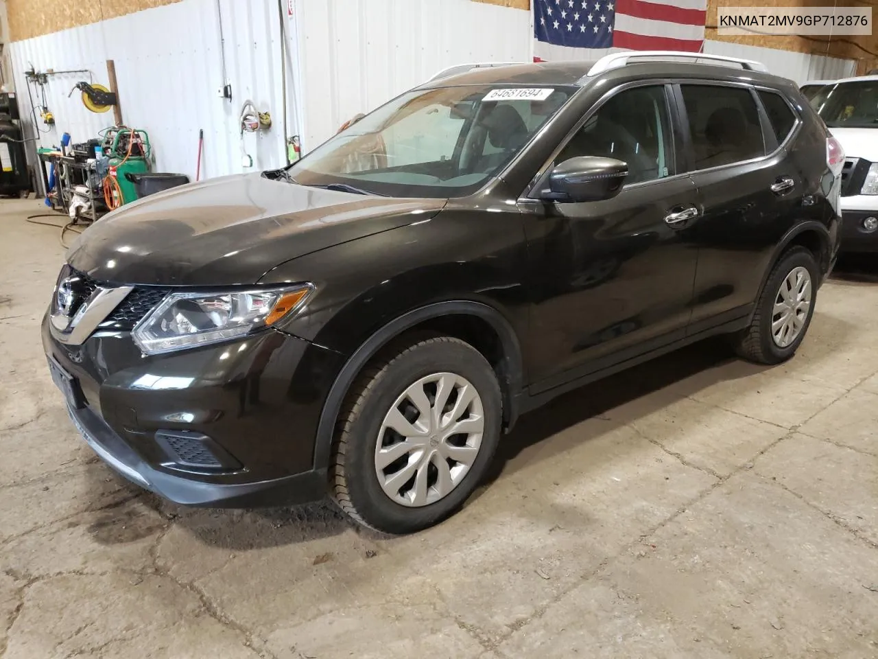 2016 Nissan Rogue S VIN: KNMAT2MV9GP712876 Lot: 64681694