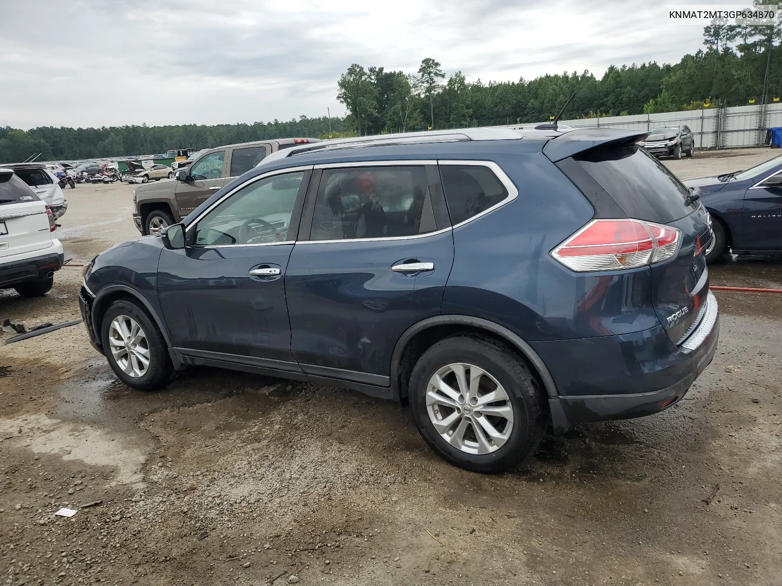 2016 Nissan Rogue S VIN: KNMAT2MT3GP634870 Lot: 64936654