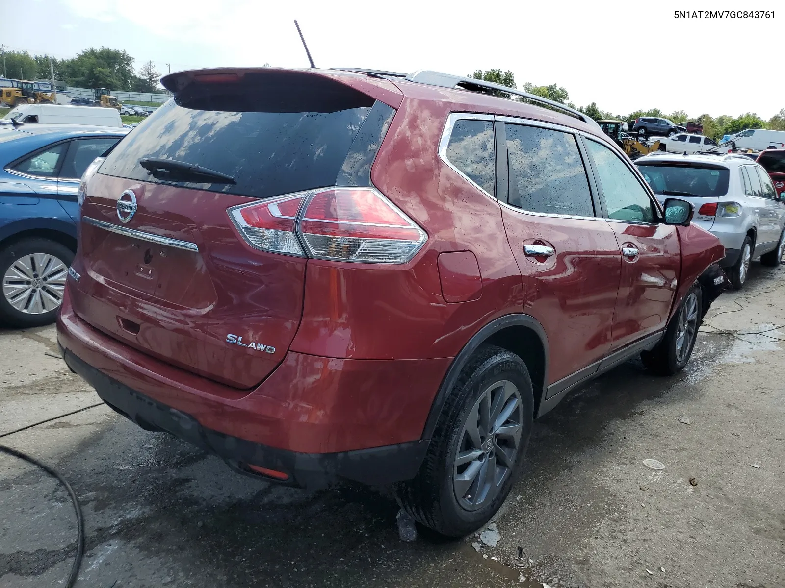 2016 Nissan Rogue S VIN: 5N1AT2MV7GC843761 Lot: 64995194