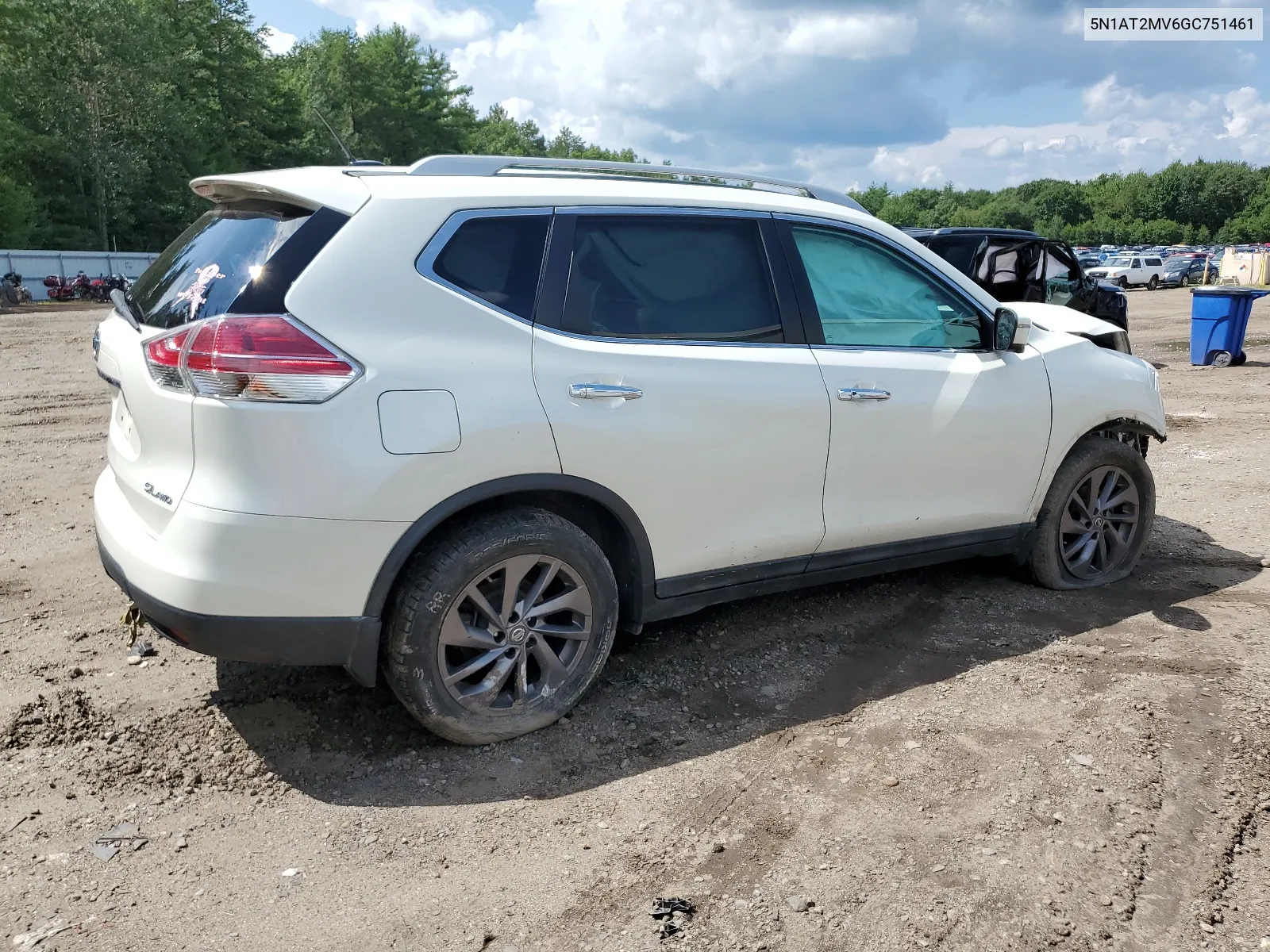 2016 Nissan Rogue S VIN: 5N1AT2MV6GC751461 Lot: 65267324