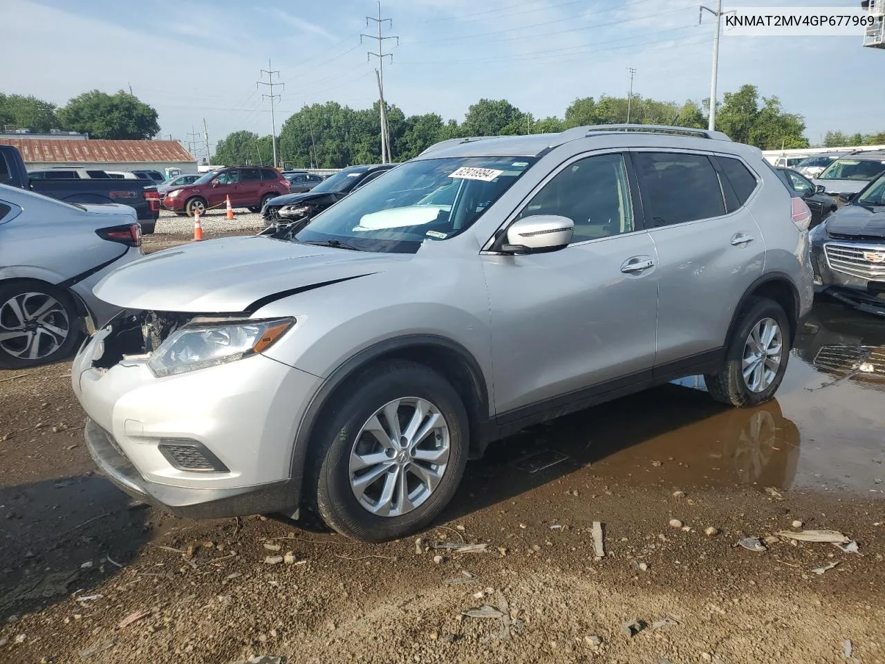 2016 Nissan Rogue S VIN: KNMAT2MV4GP677969 Lot: 65430654